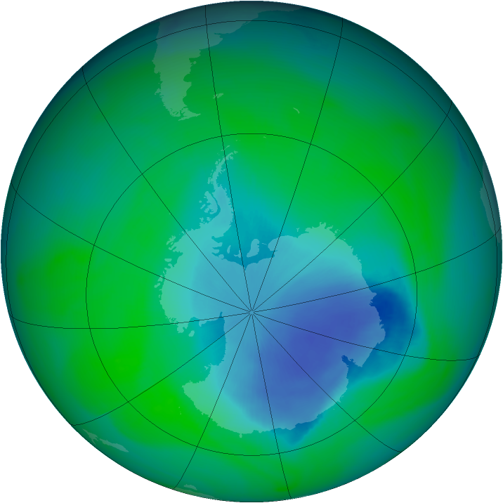 Ozone Map 2005-11-29